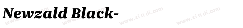 Newzald Black字体转换 Newzald Black字体转换